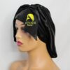 Bonnets en satin avec écharpe